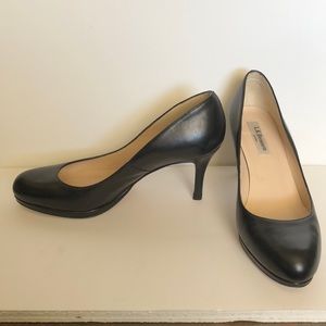 L. K. Bennett black leather pumps EU 38 US 7.5